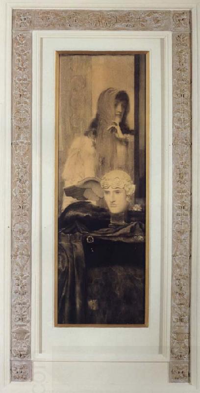 Fernand Khnopff White Black and Gold China oil painting art